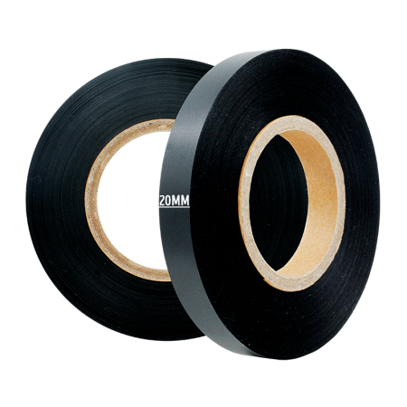 Текстильная лента, полиэстер (PT602BT Black polyester taffeta) 20мм х 200м, чёрная