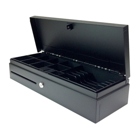 Денежный ящик STI CD-460-B, электромеханический, черный, 24V, распайка EPSON