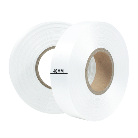 Текстильная лента, сатин (PS590NC White satin) 40мм x 200м, белая