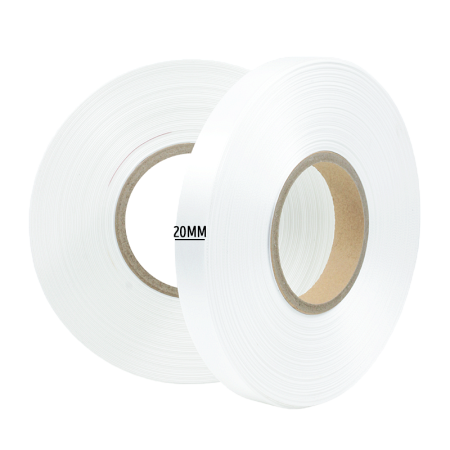 Текстильная лента, сатин (PS590NC White satin) 20мм x 200м, белая